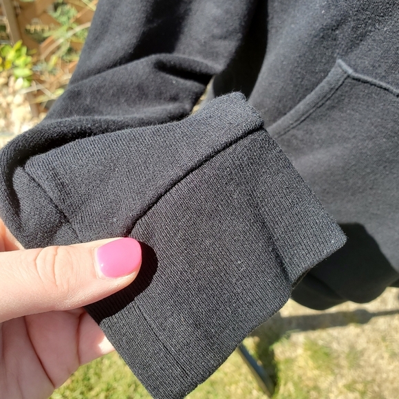 PINK VS Black & White 1/4 Zip Pullover Sweatshirt Size Large NWOT - Picture 12 of 16